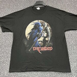 Vintage Disturbed Reaper Shirt Men 2XL Black Alstyle Short‎ Sleeve Deadstock New